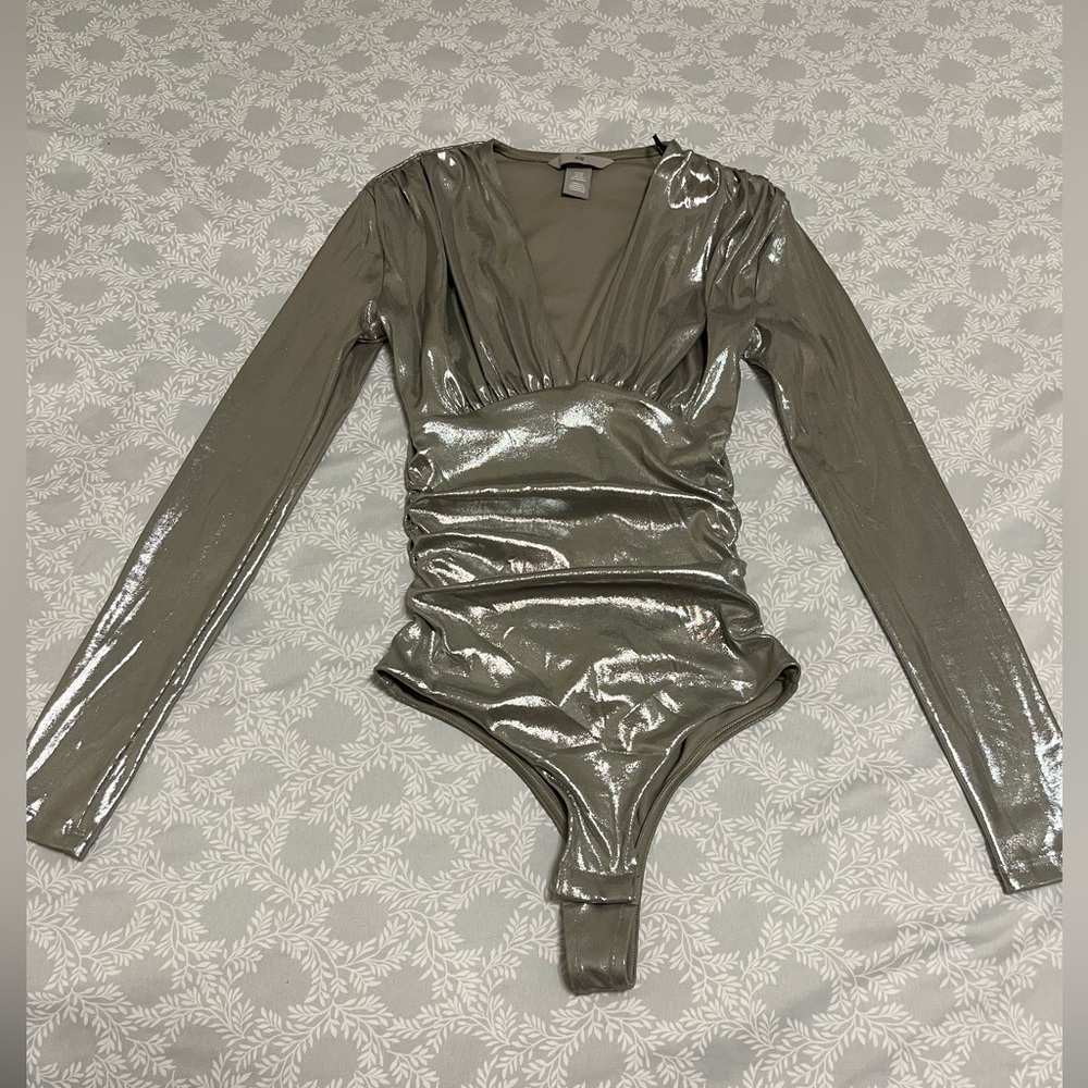 H&M Shiny Silver Kids Bodysuit
